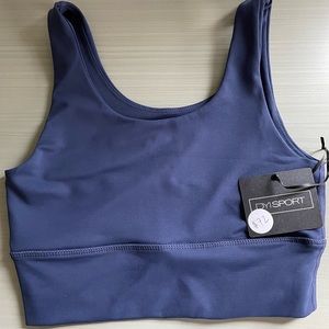 Medium blue DYI sports bra never worn with tag